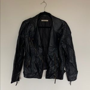 Mavi jeans faux leather jacket